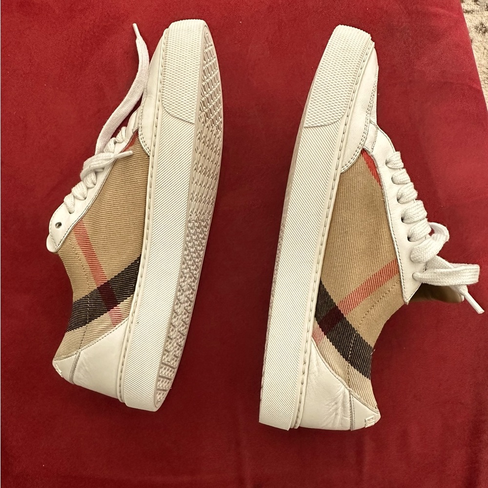Used Burberry House Check Sneakers